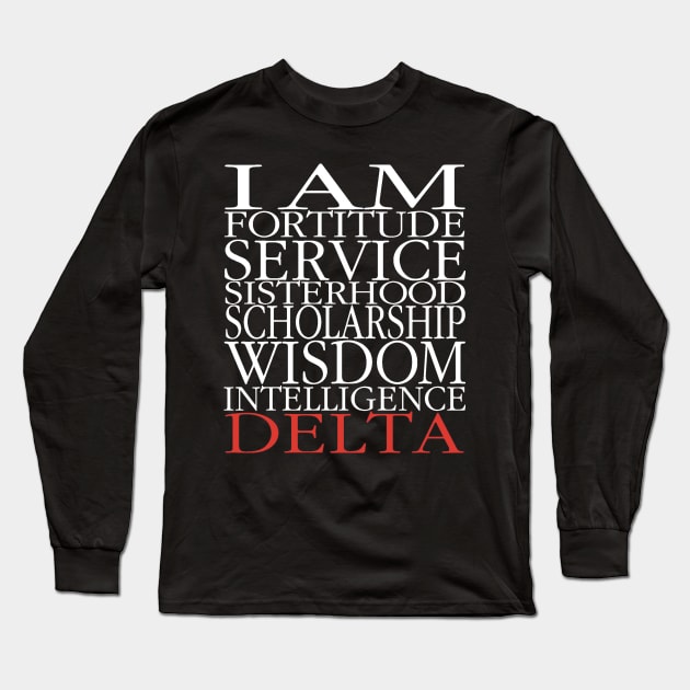 I Am Delta Long Sleeve T-Shirt by Pretty Phoxie LLC